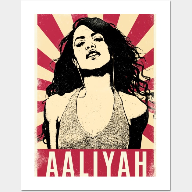 Retro Vintage AAliyah Wall Art by Play And Create